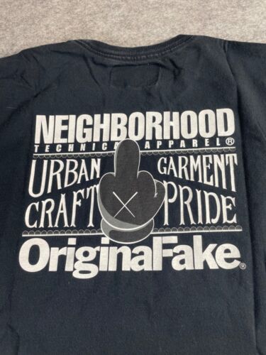 NEIGHBORHOOD URBAN GARMENT Graphic SHORT SLEEVE T-SHIRT BLACK SZ L - Picture 7 of 11