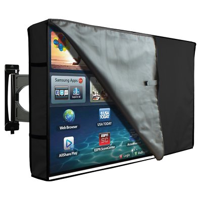 Outdoor Tv Cover Clear Front Universal Weatherproof Protector For 46 48 Tv Ebay