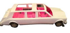 Barbie ~ White Stretch Limousine - 1980's - American Plastic Toy - Used
