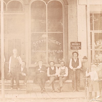 1880's Tallula Illinois Roe And Ruh Drug Store Bicycle Cabinet Card ...