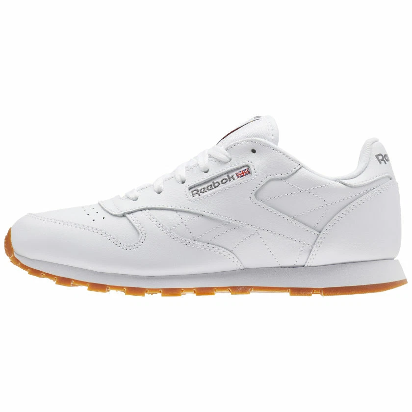 vegetation ~ side Lejlighedsvis Reebok Junior Grade School Classic Leather Shoe White / Gum V69624 / GZ6098  | eBay