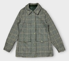 PENDLETON Bronze Tweed Plaid MISSOULA Water Resistant Field Pocket Coat Size XS