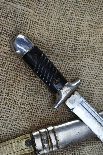 Rare German Fighting Knife Dagger K98 Mauser remake w Scabbard - Bulgarian army - Picture 5 of 10