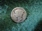1924 United States Mercury Dime - 90% Silver 10 Cents Coin  Nice Type Coin