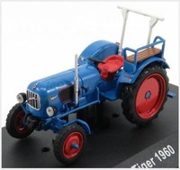 Edicola THC-G1627019 Eicher Tiger Traktor 1960 Mit Vitrine