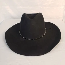 MHT Master Hatters Of Texas Western Cowboy Hat Black 3X Beaver Blend Size 6 7/8