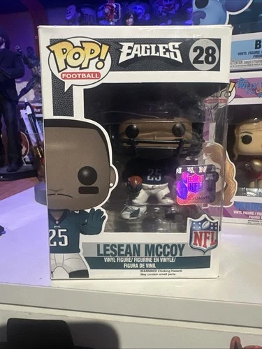 Funko Pop NFL LeSean McCoy Philadelphia Eagles #28 Shady HTF 🔥 🔥