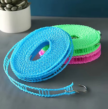 Retractable Clothesline Windproof Antislip Portable Travel Camping Indoor Set UK