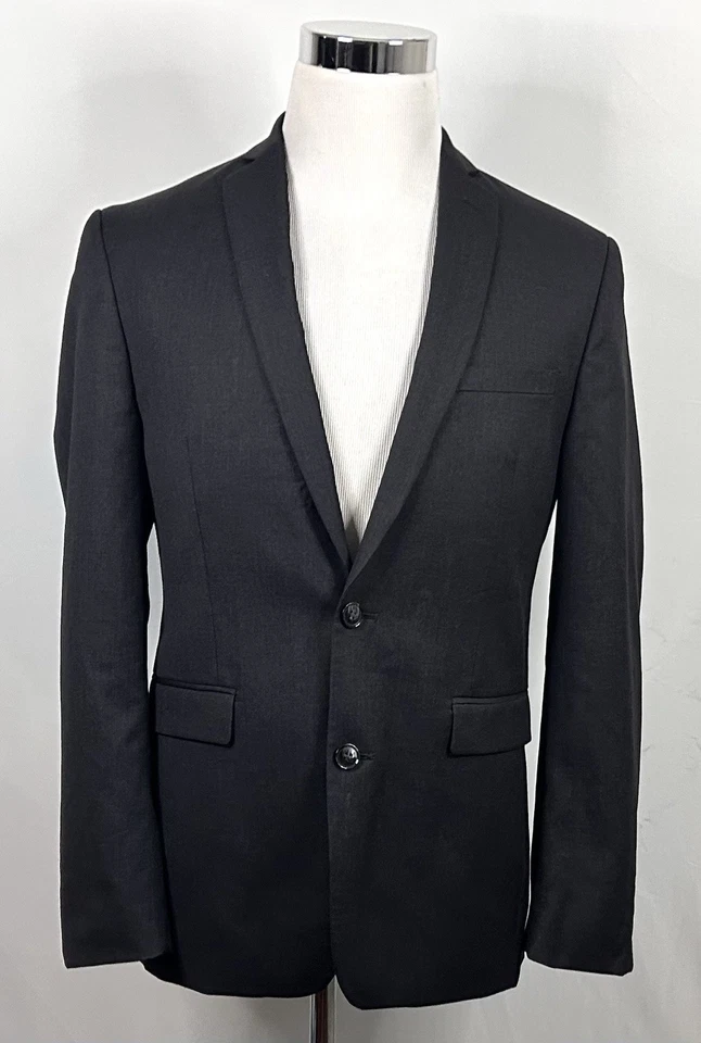 Abrigo deportivo Bar III 40R extra ajustado 100 % lana gris carbón dos botones ventilados Foto 2 de 4