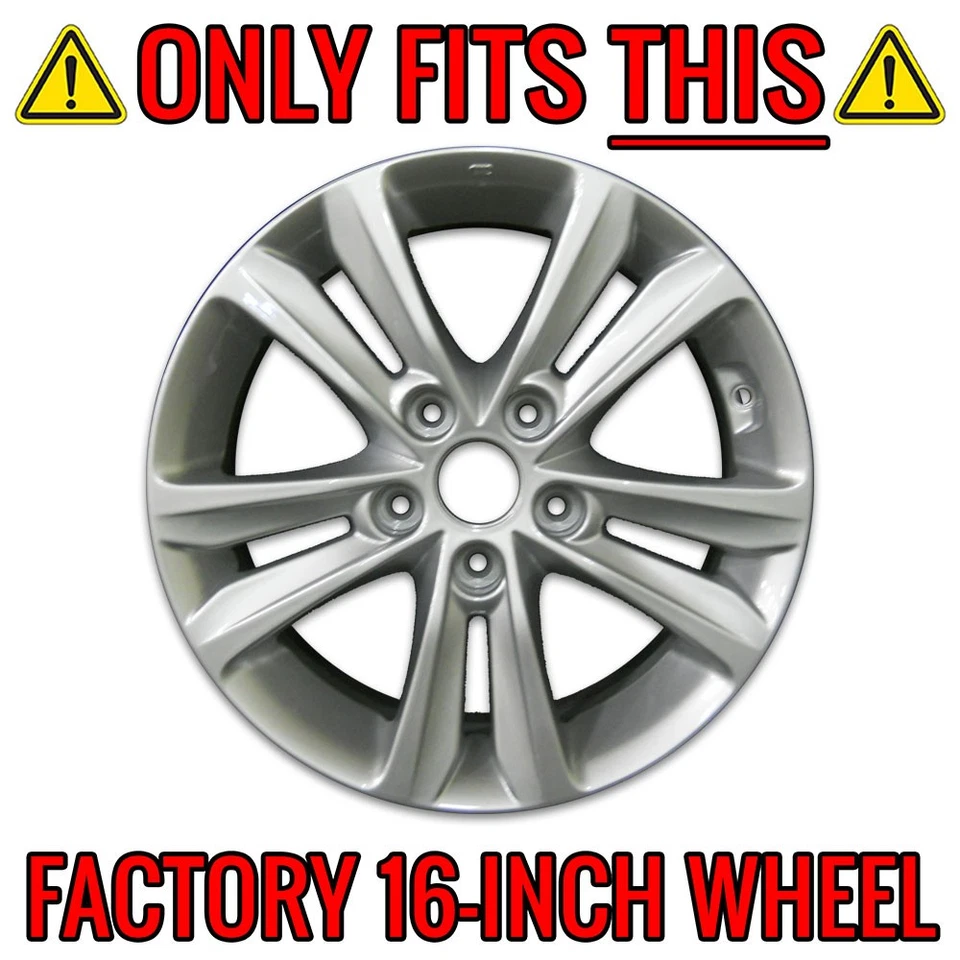 Juego de 4 Tapacubos Tapacubos Cromados de 16" para Hyundai Sonata 2011-2014 Foto 4 de 4