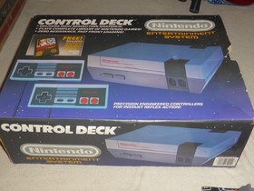 NINTENDO NES CONTROL DECK HOME CONSOLE GREY SYSTEM NES-001 ENTERTAINMENT SET