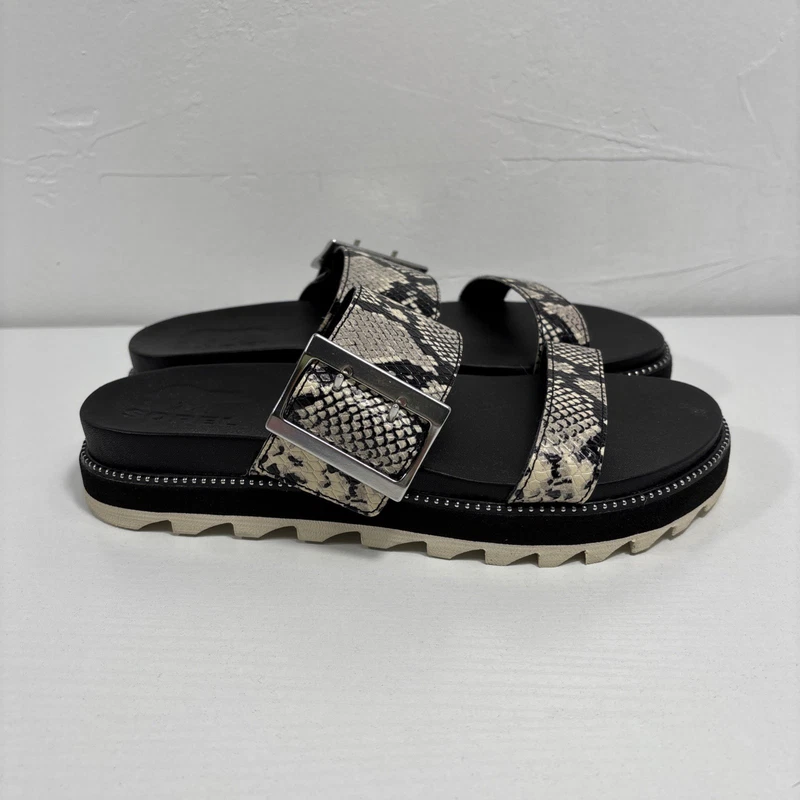 sorel roaming slide snake scale buckle up clean shoes