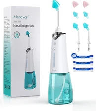 Nasal Irrigation System, Cordless Nasal Rinse Machine for Sinus Relief & Nasa...