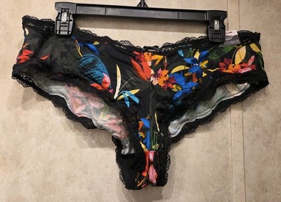 Cacique Cheeky Tropical Flower Panties Womens Size 18/20 Gusset Back BNWT
