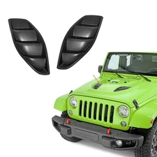 For 2007-2018 Wrangler JK Hood Air Vent Cover Plugs Kit 10th Anniversary 2Pcs