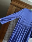 Old Navy Women’s Large NWOT Tunic Pleated Top Royal Blue Dot Pattern Rayon - NR — photo 10