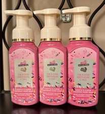 BATH  BODY WORKS MILK BAR BIRTHDAY CAKE FOAMING HAND SOAP 8.75 Oz X 3