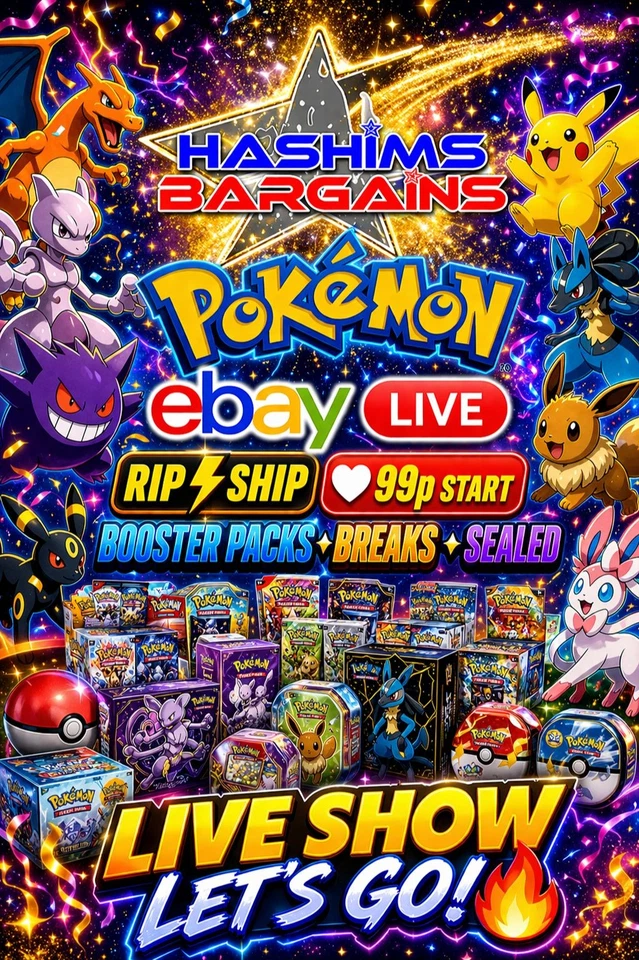POKEMON TCG BOOSTER PACKS BREAKS SEALED AND MORE!! LIVE SHOW LET'S GO!!💫