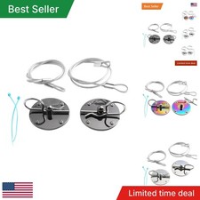 Universal Car Hood Lock Pin Kit Aluminum Bonnet Latch Security Locks Pair