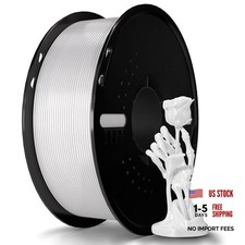 Silk Filament PLA 1.75mm Silk 3D Printer Filament, Silk White 1kg Silkwhite