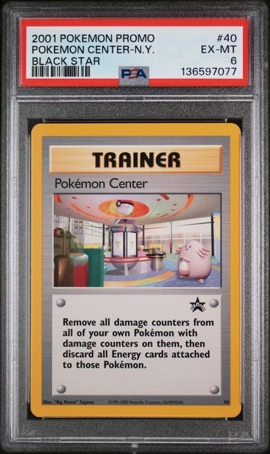 2001 Pokemon Promo Black Star 40 Pokemon Center-N.Y. PSA 6 EX-MT Free Shipping