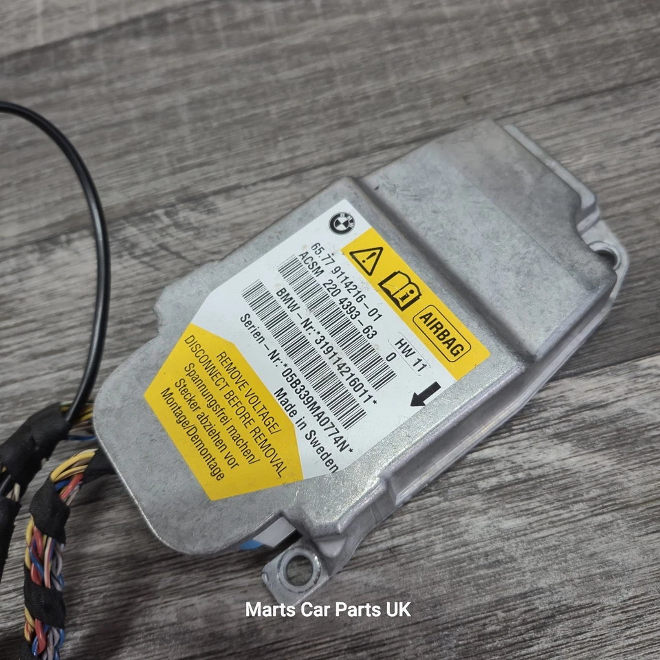 Modulo Comando Airbag BMW Serie 6 E64 Cabriolet Cabriolet 9114216 - Immagine 3 di 4
