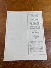 Norfolk & Western Railway Co. Scioto Division Timetable No. 17 April 24th, 1938