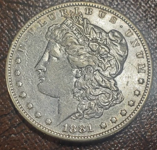 1881-S Morgan U.S. 90% Silver Dollar - AU