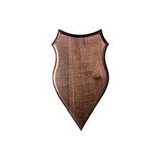 Trophäenschild für reh rehbock aus eschenholz. Geweih. Stangen. 23x14cm 030301 