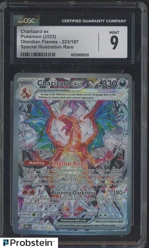 2023 Pokemon Obsidian Flames Special Illustration Rare #223 Charizard ex CGC 9