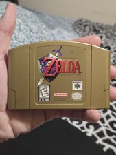 Zelda: Ocarina of Time Gold Collector's Edition (Nintendo 64, N64) Gold Cart