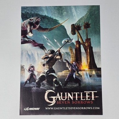 Gauntlet Seven Sorrows Xbox PlayStation 2 PS2 Battle Print Ad/Poster Promo Art