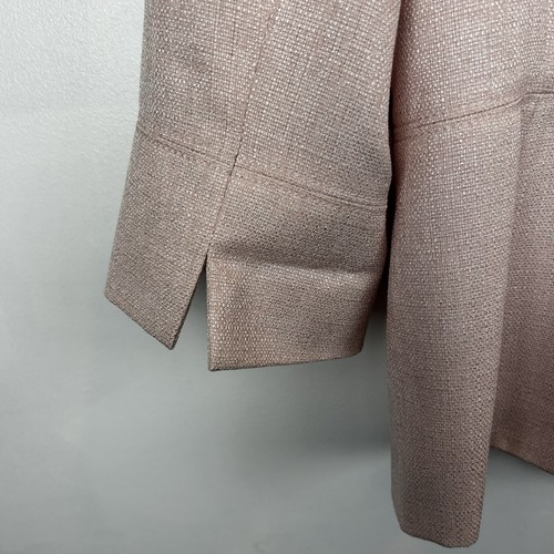 Tahari Arthur S Levine Blazer Women 14 Pink 3 Button Jacket Office Professional - Picture 10 of 12