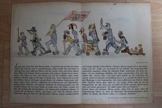 Karikatur zur Erinnerung an den Norwegenfeldzug Luftflotte Nord 2. Weltkrieg
