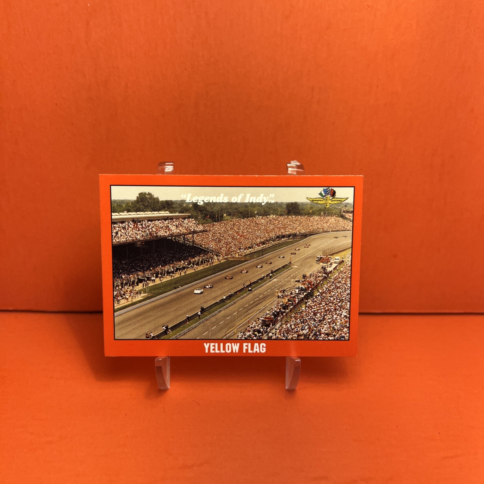 1992 Collegiate Collection Legends of Indy Yellow Flag #65 NM🦄