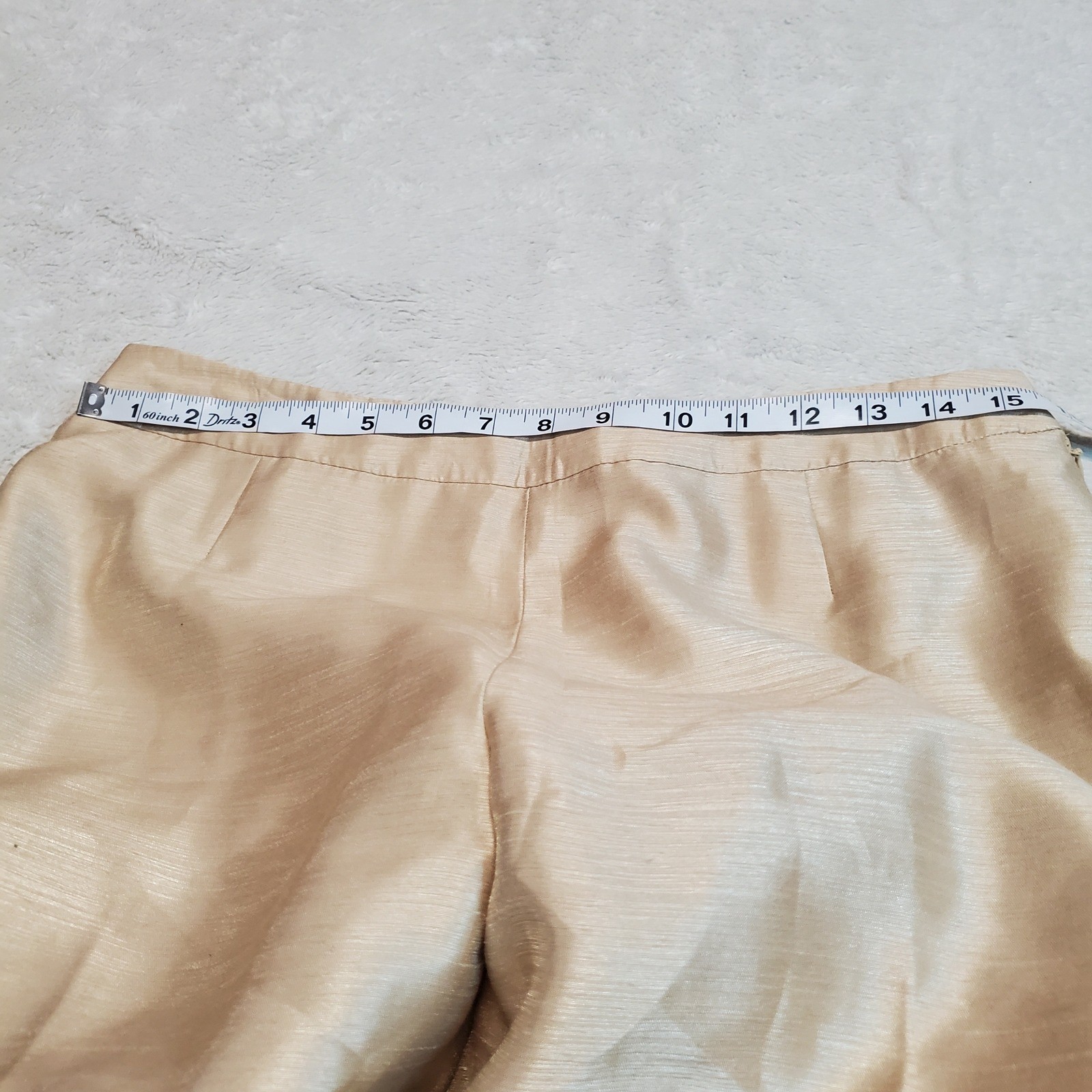 Le Suit Gold Holiday Gatsby Office Formal Classic Suit Set Jacket Pants 8 Petite