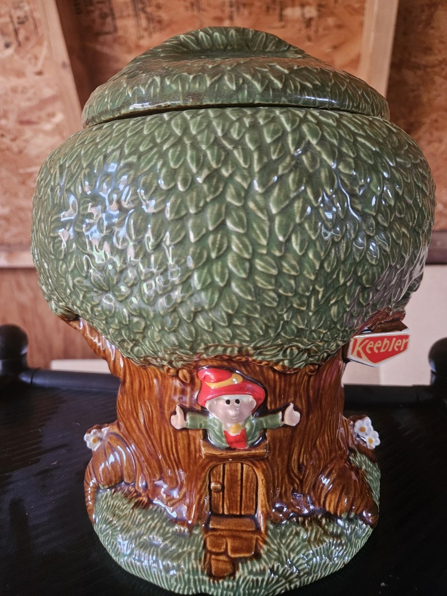 Keebler Elf Tree House Cookie Jar Vintage Keebler Co 1981 McCoy