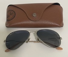 Ray Ban RB 3025 Aviator Large Metal 135 Customized Sunglasses CE Made In Italy