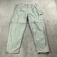 Simms Pants Mens Extra Large Gray Fishing Hiking Convertible Cargo 3xDry Zip Off