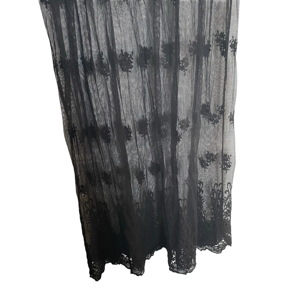 Maxi Falda Gypsy Junkies Negra Encaje Transparente Caprichosa Gótica Bohemia Talla M/L Foto 4 de 4