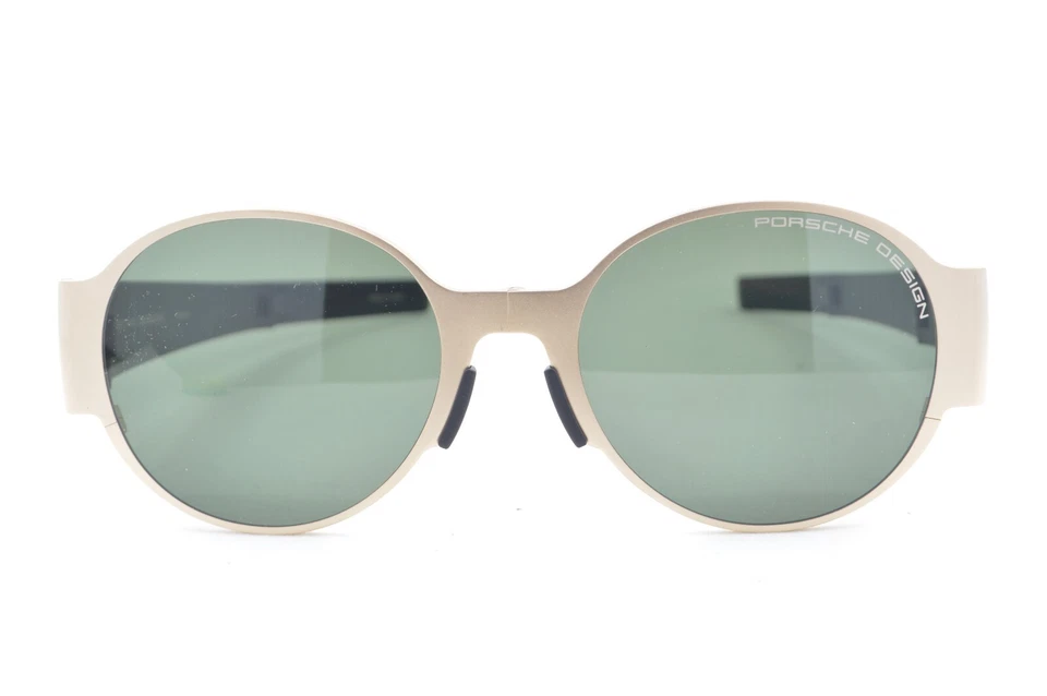 Nuevas gafas de sol plegables auténticas Porsche Design P'8592 C doradas mate titanio nuevas en caja Foto 2 de 4