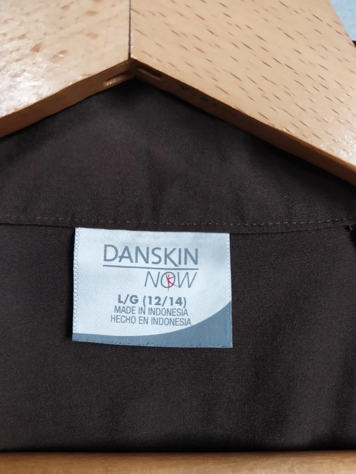 Chaqueta cortavientos Danskin para mujer talla grande 12/14 marrón rosa mangas con cremallera Foto 2 de 4