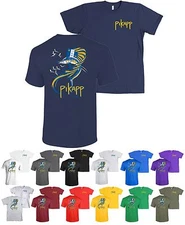 Pi Kappa Phi Fraternity Bella + Canvas Nautical Fish Shirt Pi Kapp - NEW