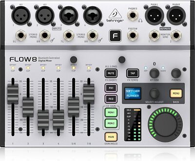 BEHRINGER / FLOW8『コンパクトデジタルミキサー』/No.2257 Behringer FLOW 8 Digital Mixer Bluetooth USB Multi-channel Audio