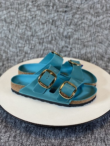Birkenstock Arizona Big Buckle Sandal size 38 Biscay Bay - Picture 2 of 9