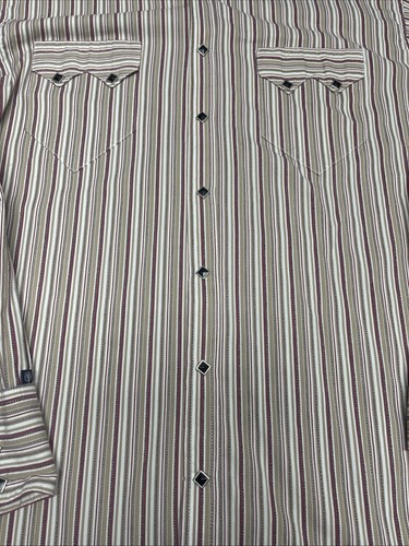 Vintage 90s Rockmount Ranch Wear Striped Jewel Snap Western Button Down Gr. L - Bild 5 von 15