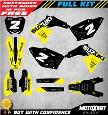 Custom sticker Kit to Fit Suzuki RMZ 450 2008 - 2017 BASE STYLE decal kit