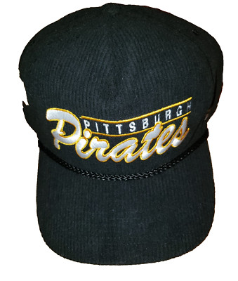 Men's '47 Black Pittsburgh Pirates Corduroy Hitch Adjustable snapback Hat