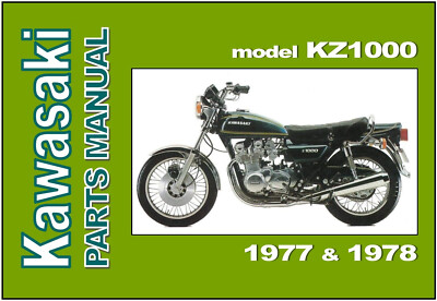 KAWASAKI Parts Manual KZ1000 Z1000 1977 KZ1000-A1 1978 KZ1000-A2