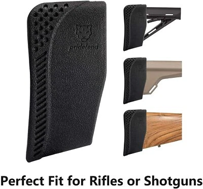 Recoil Pad Synthetic Latex Rubber Slip-On, Recoil Reducing Pad for Rifle Shotgun